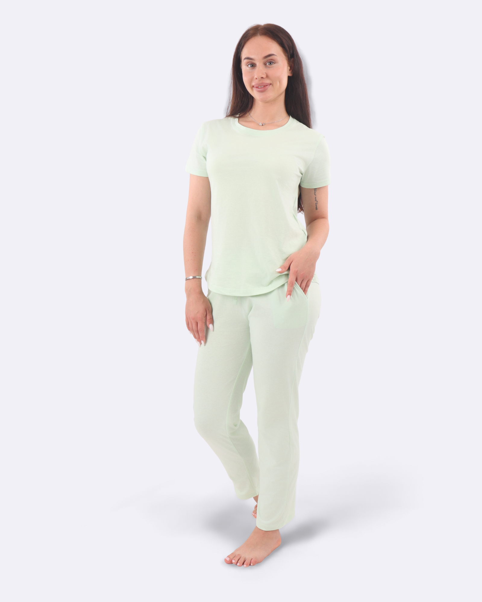 Sydänkuvioiset lyhyet pyjamat