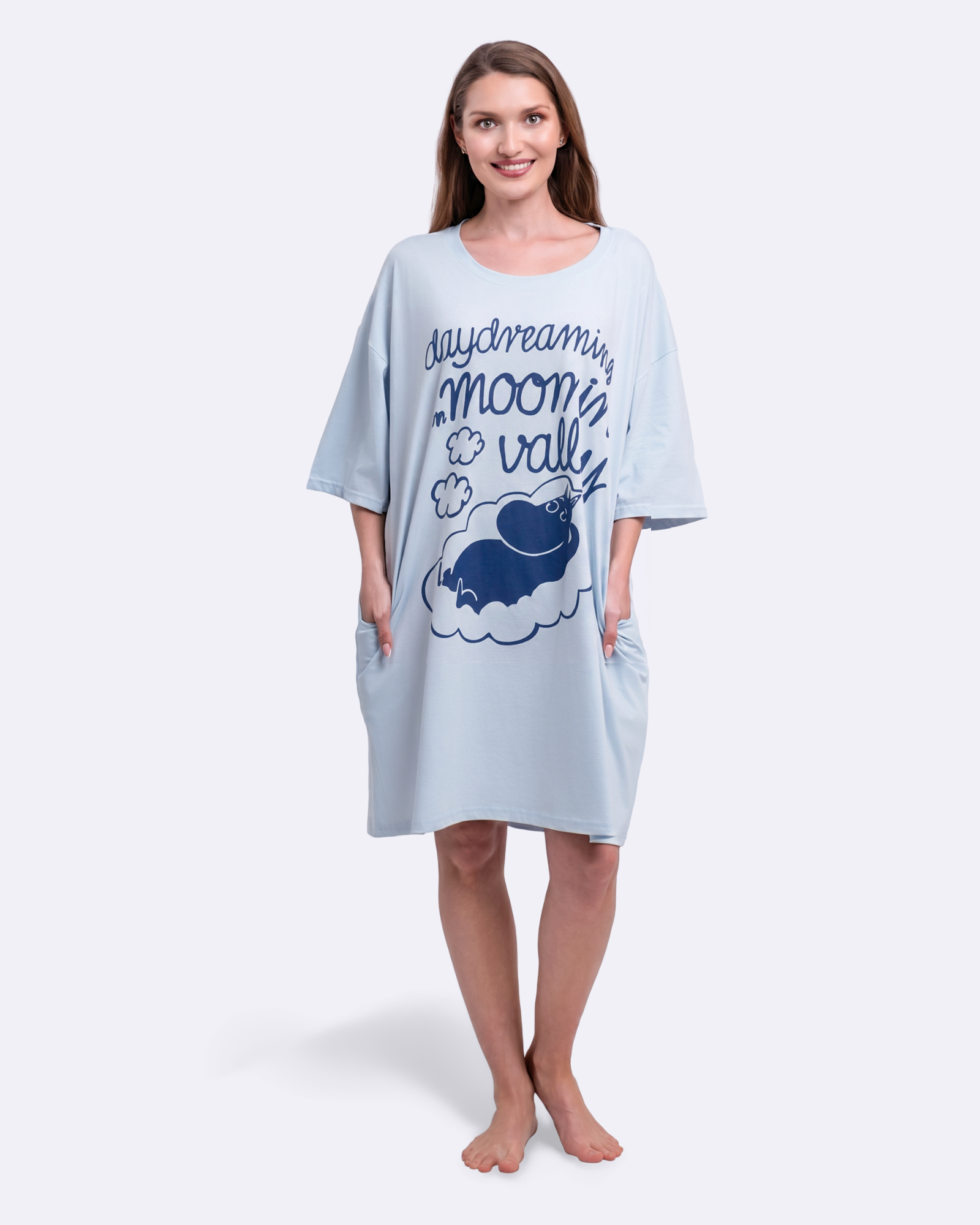 Moomin Daydreaming Navy Cozee Tee
