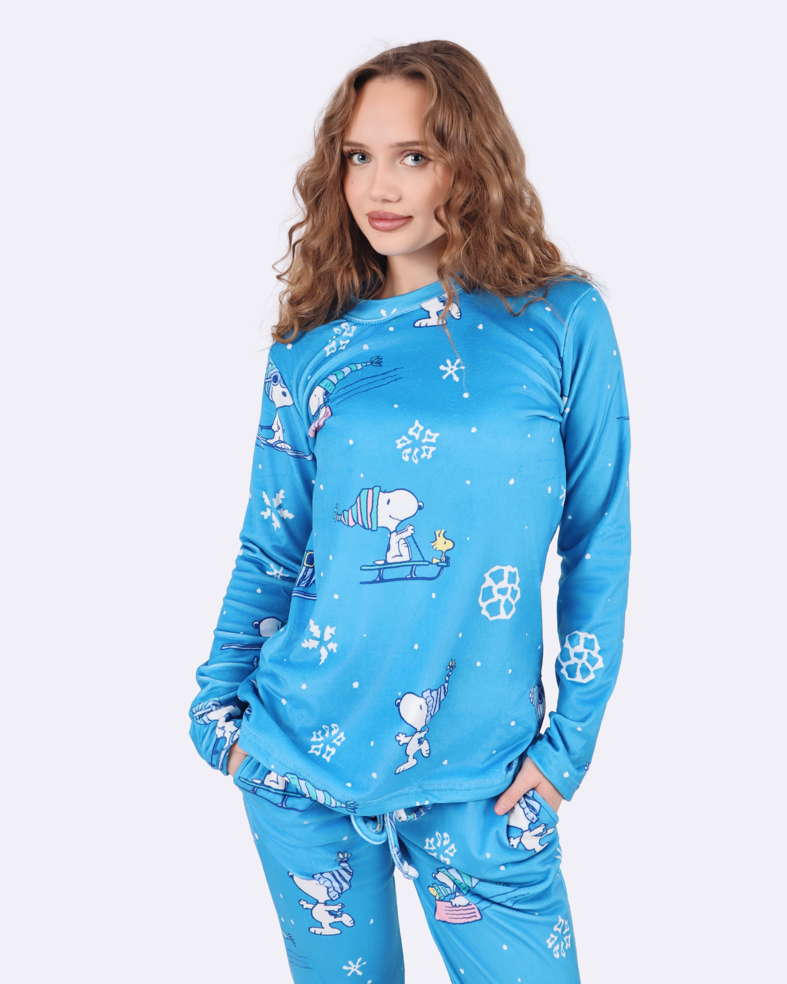 Snoopy Ski Velourpyjamas