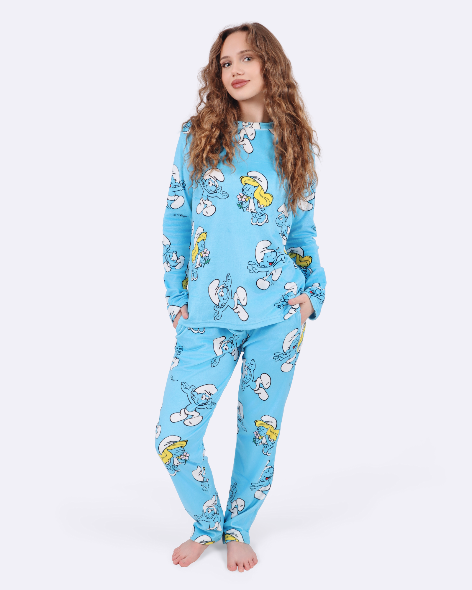 Smurfs Blue Velourpyjamas