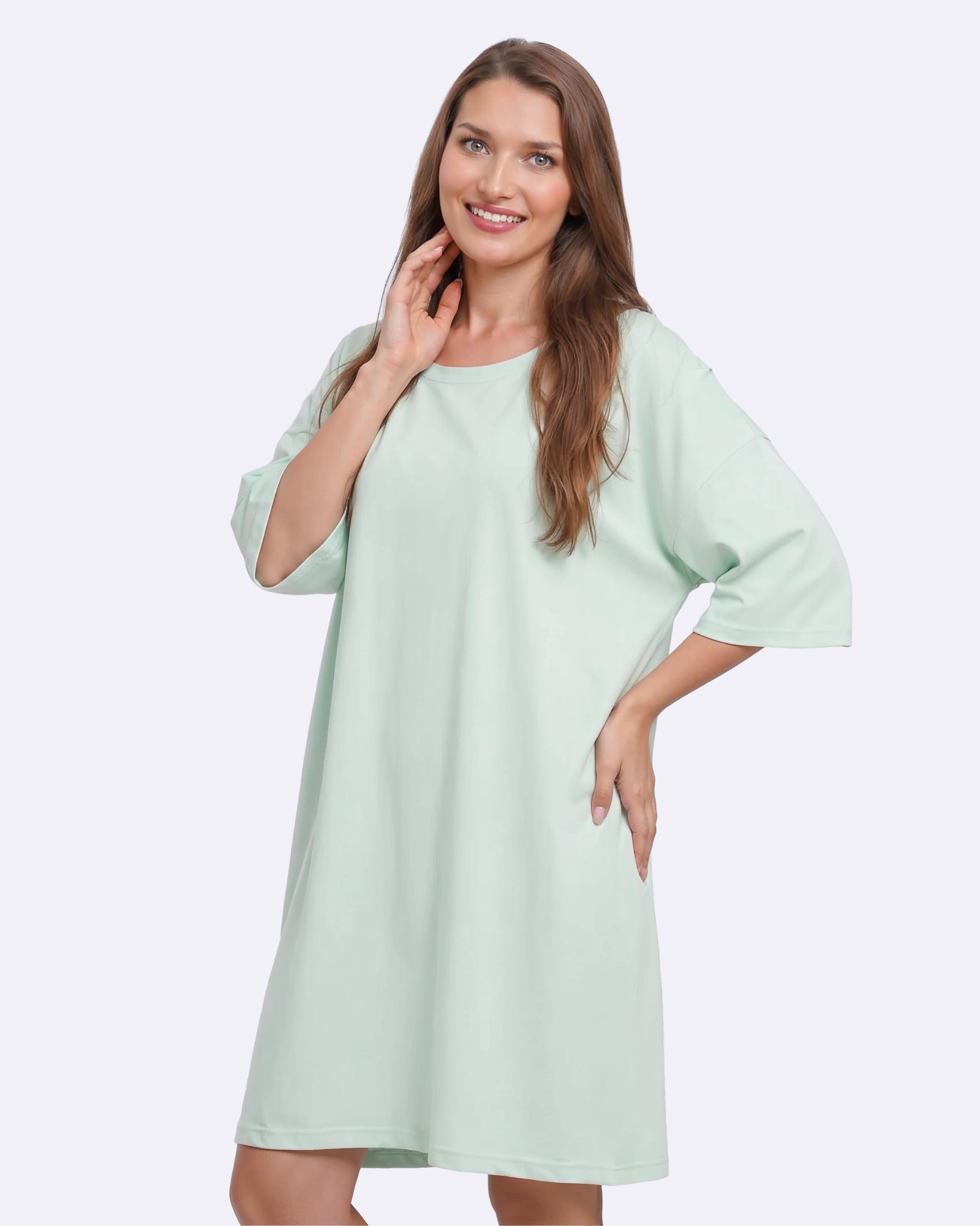 Soft Aqua Cozee Tee