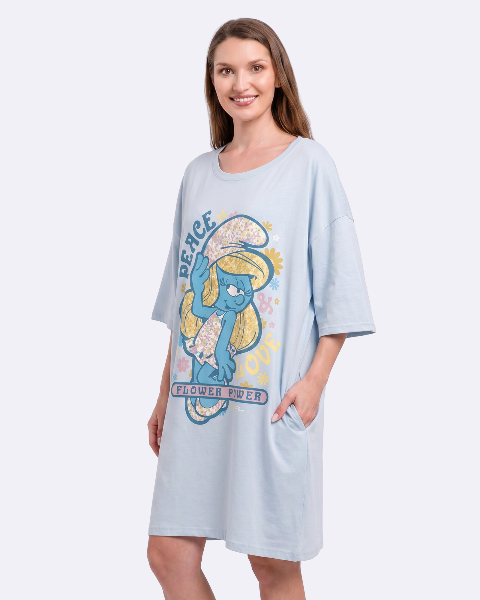 Smurfette Flower Cozee Tee