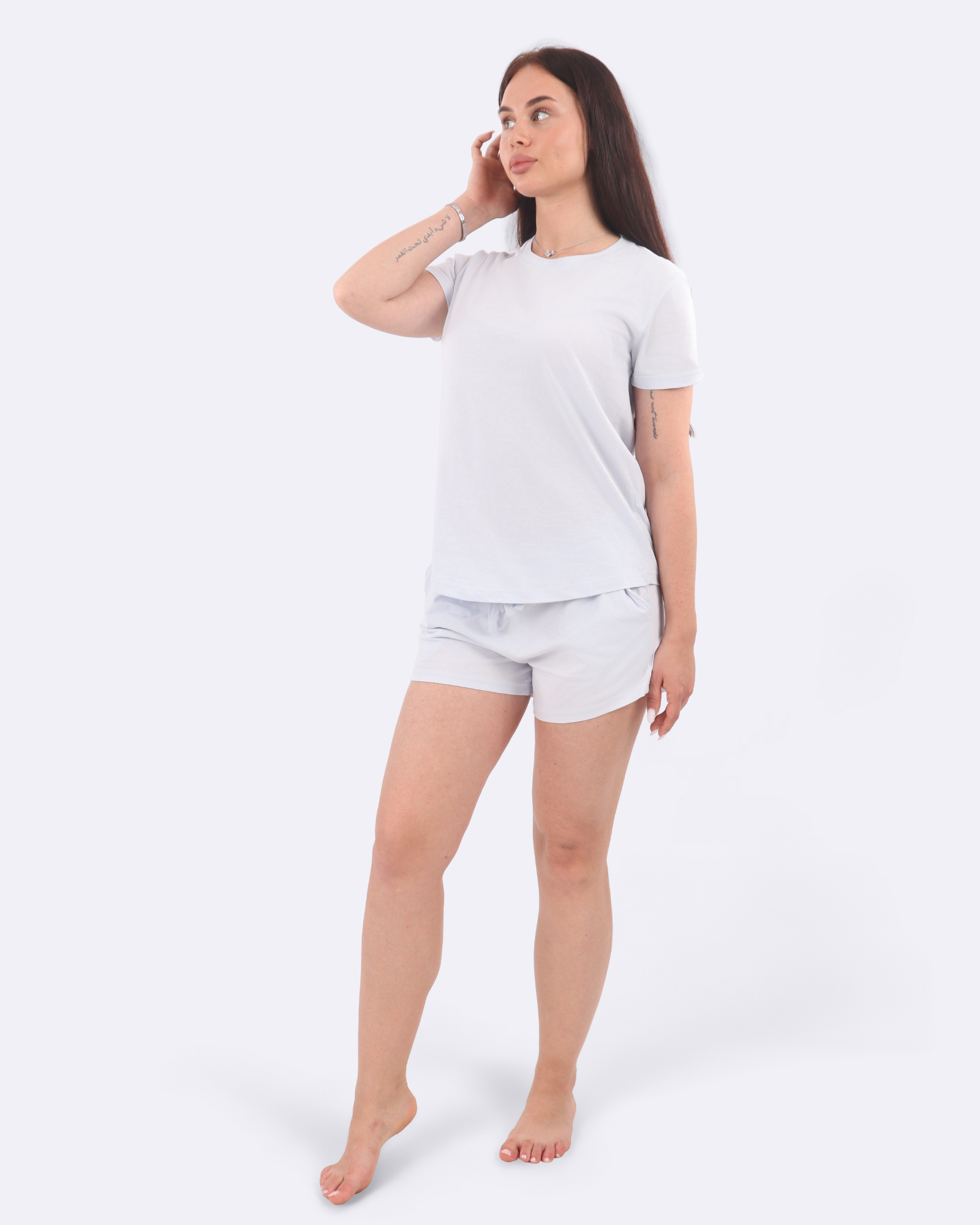Sydänkuvioiset lyhyet pyjamat