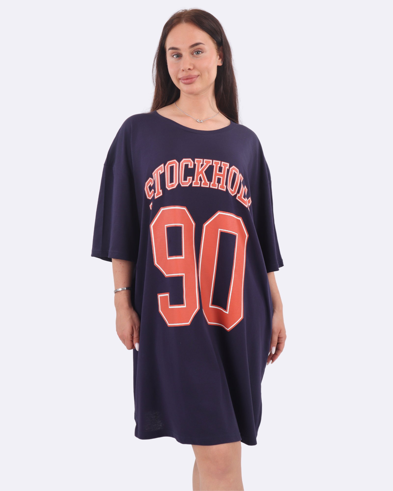 Stockholm Varsity Blue Cozee Tee