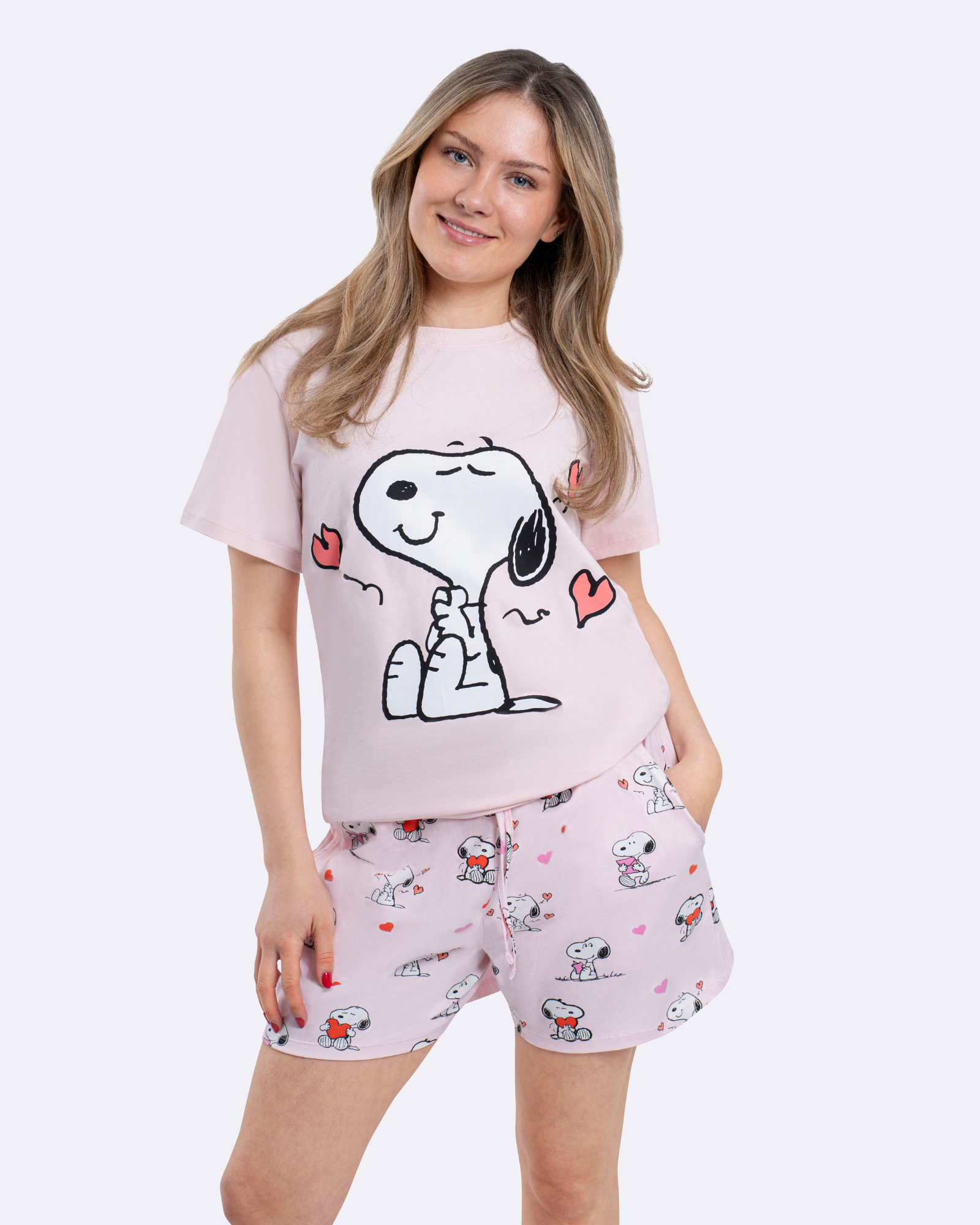 Snoopy Hearts Short Pyjamas