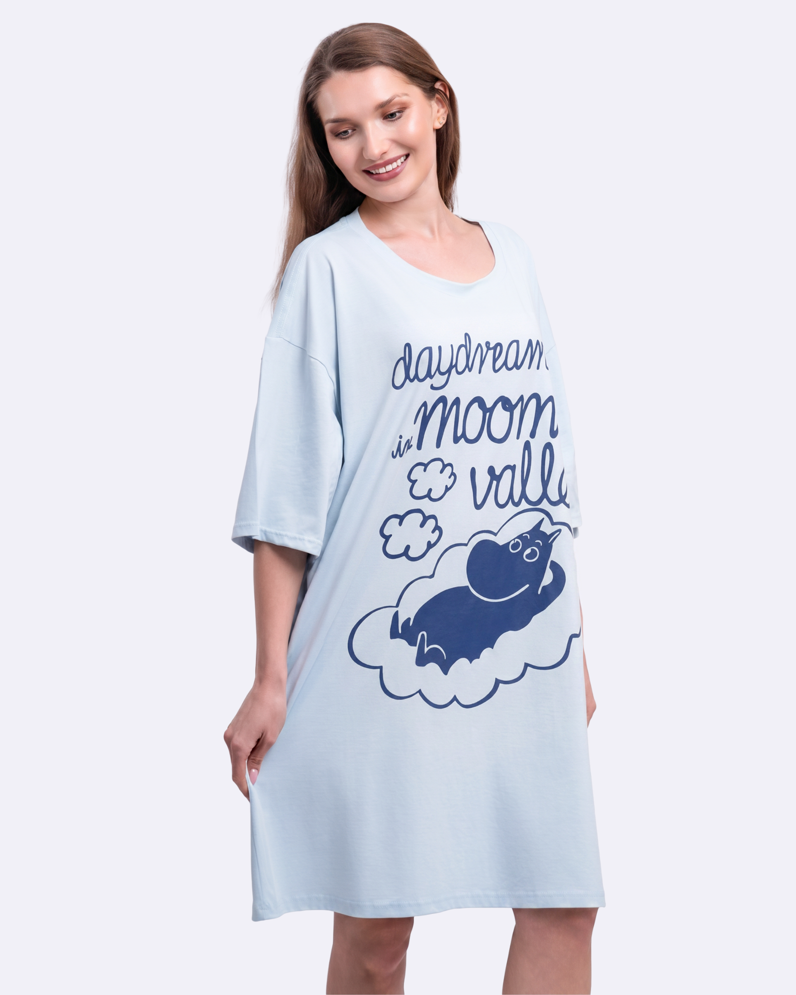 Moomin Daydreaming Navy Cozee Tee