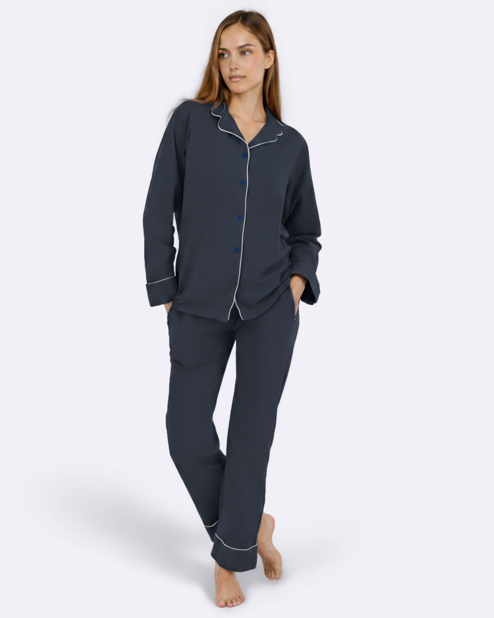 Midnight Blue Classic Pyjamas