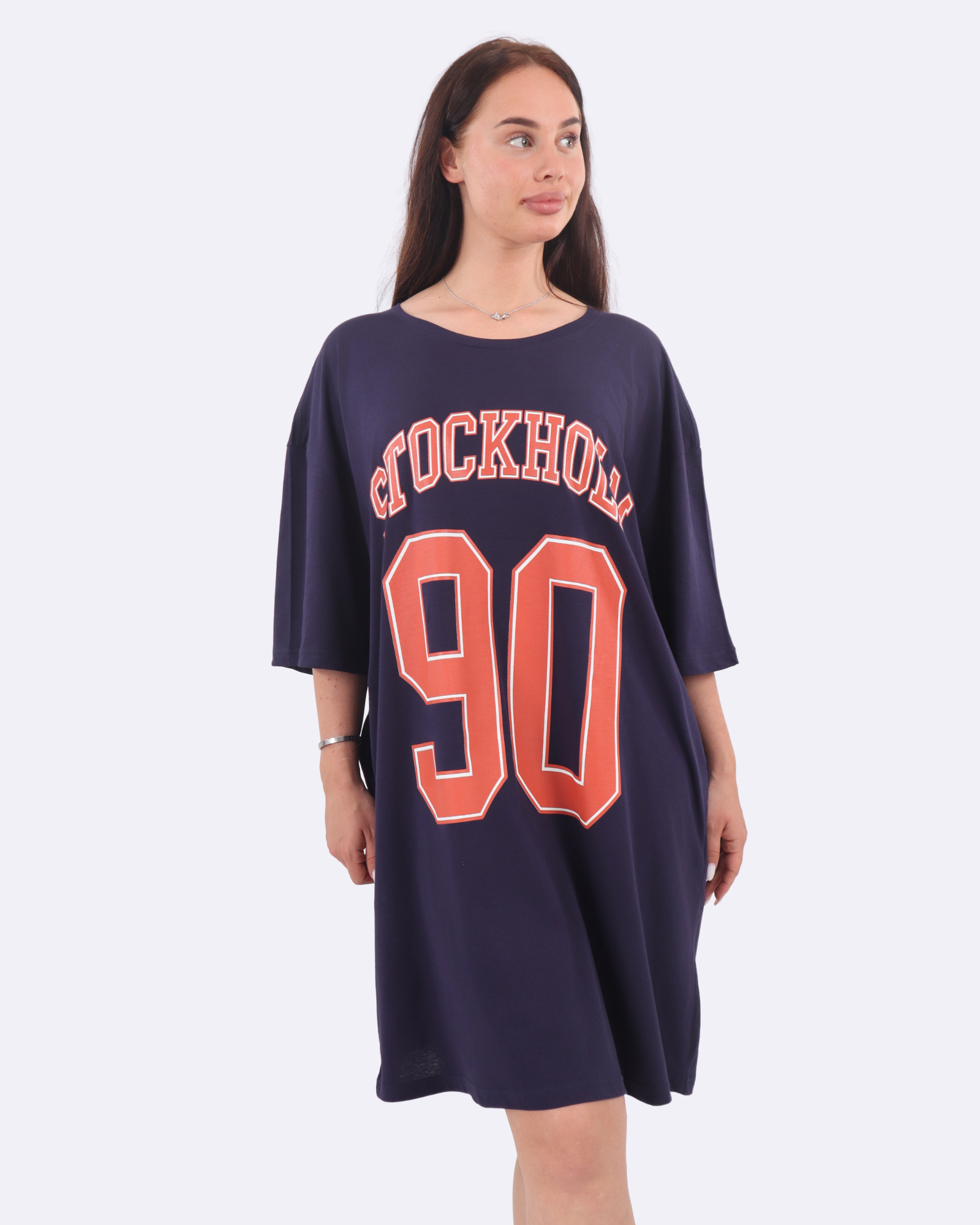 Stockholm Varsity Blue Cozee Tee