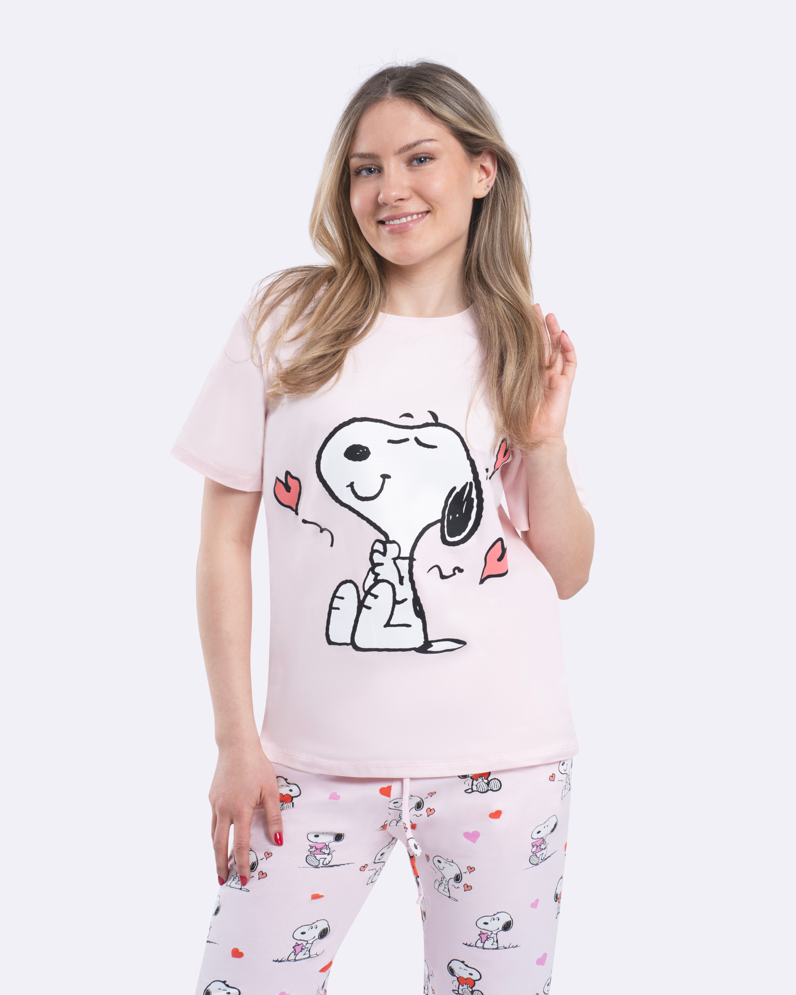Snoopy Hearts Long Pyjamas