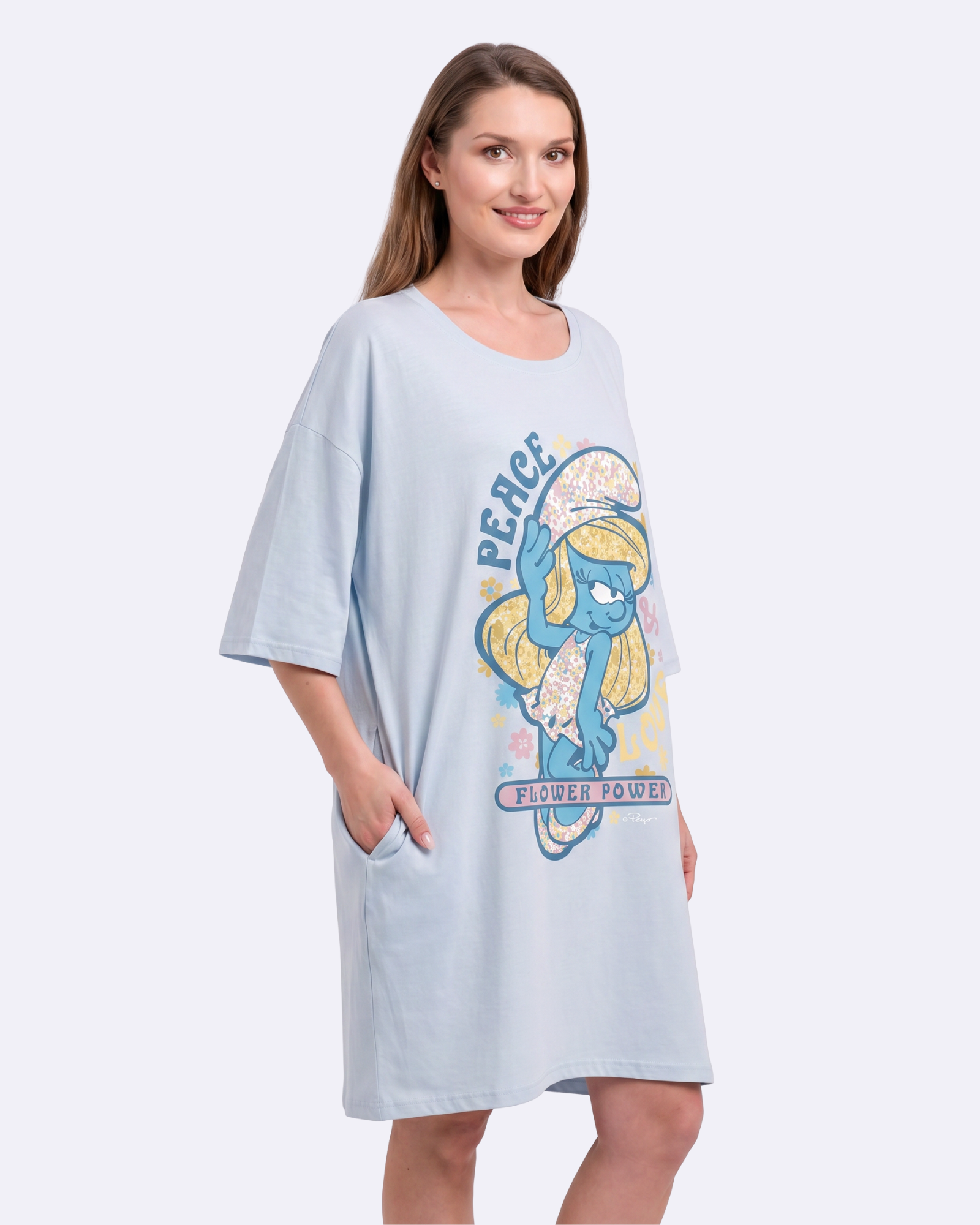 Smurfette Flower Cozee Tee