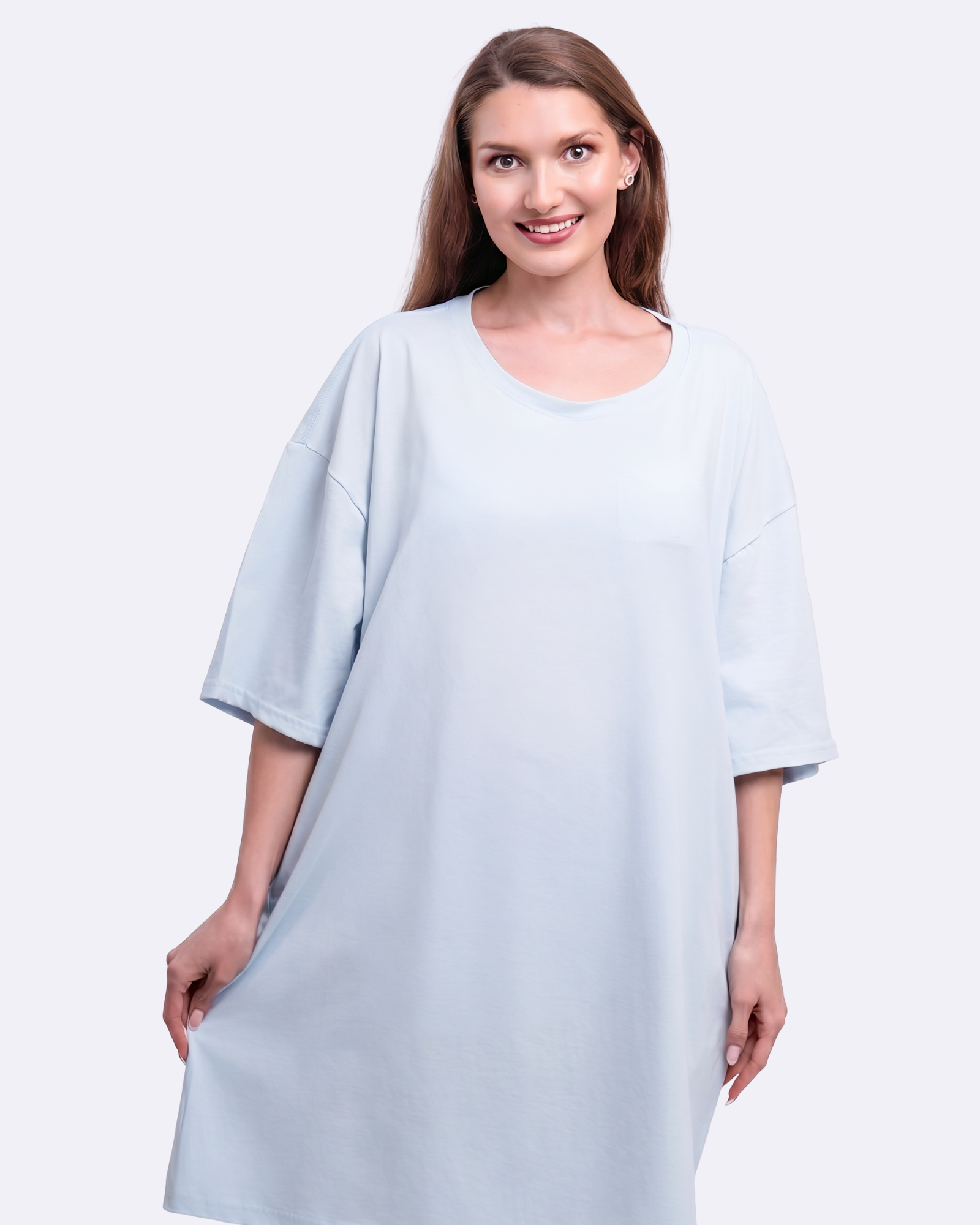 Misty Blue Cozee Tee