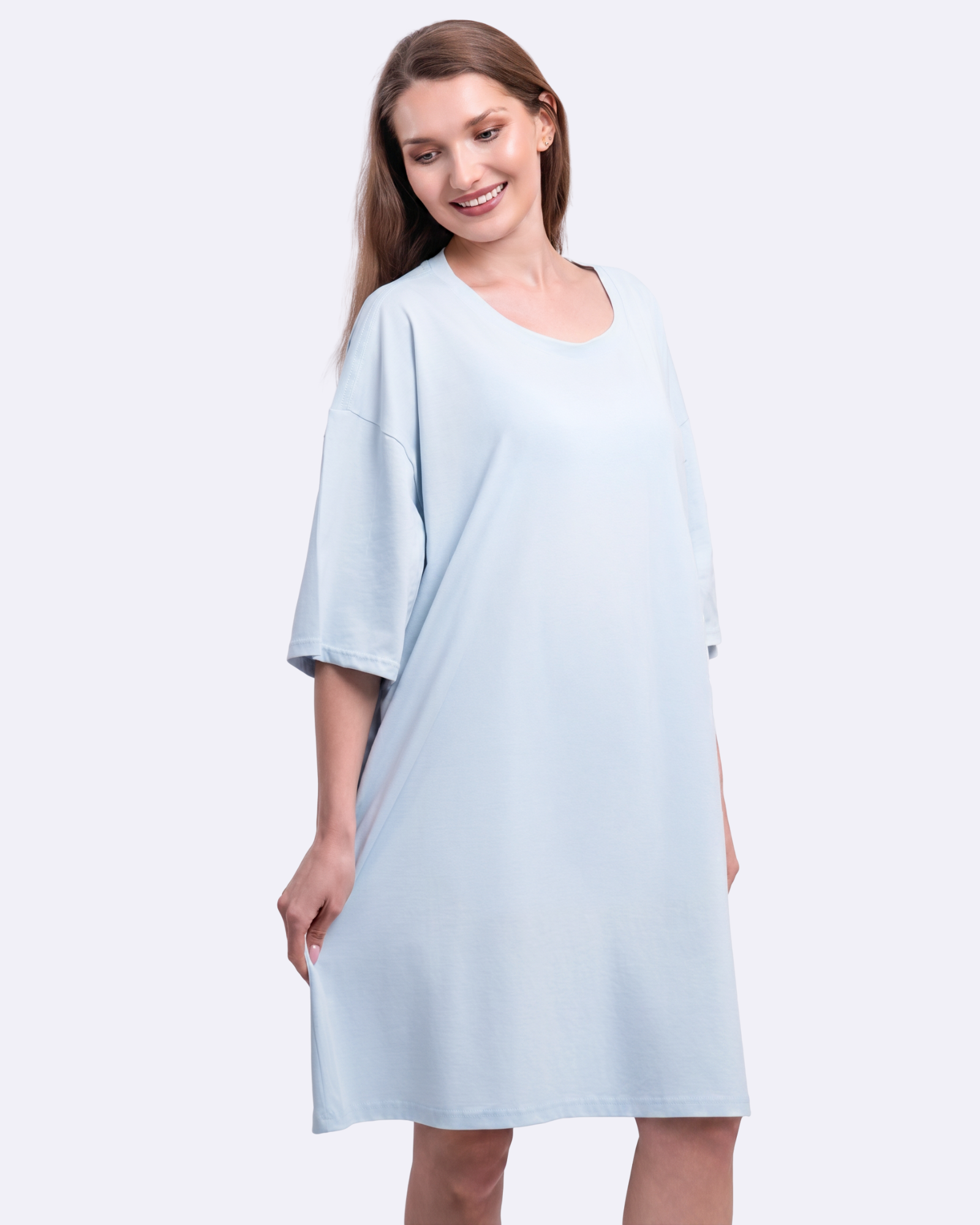 Misty Blue Cozee Tee
