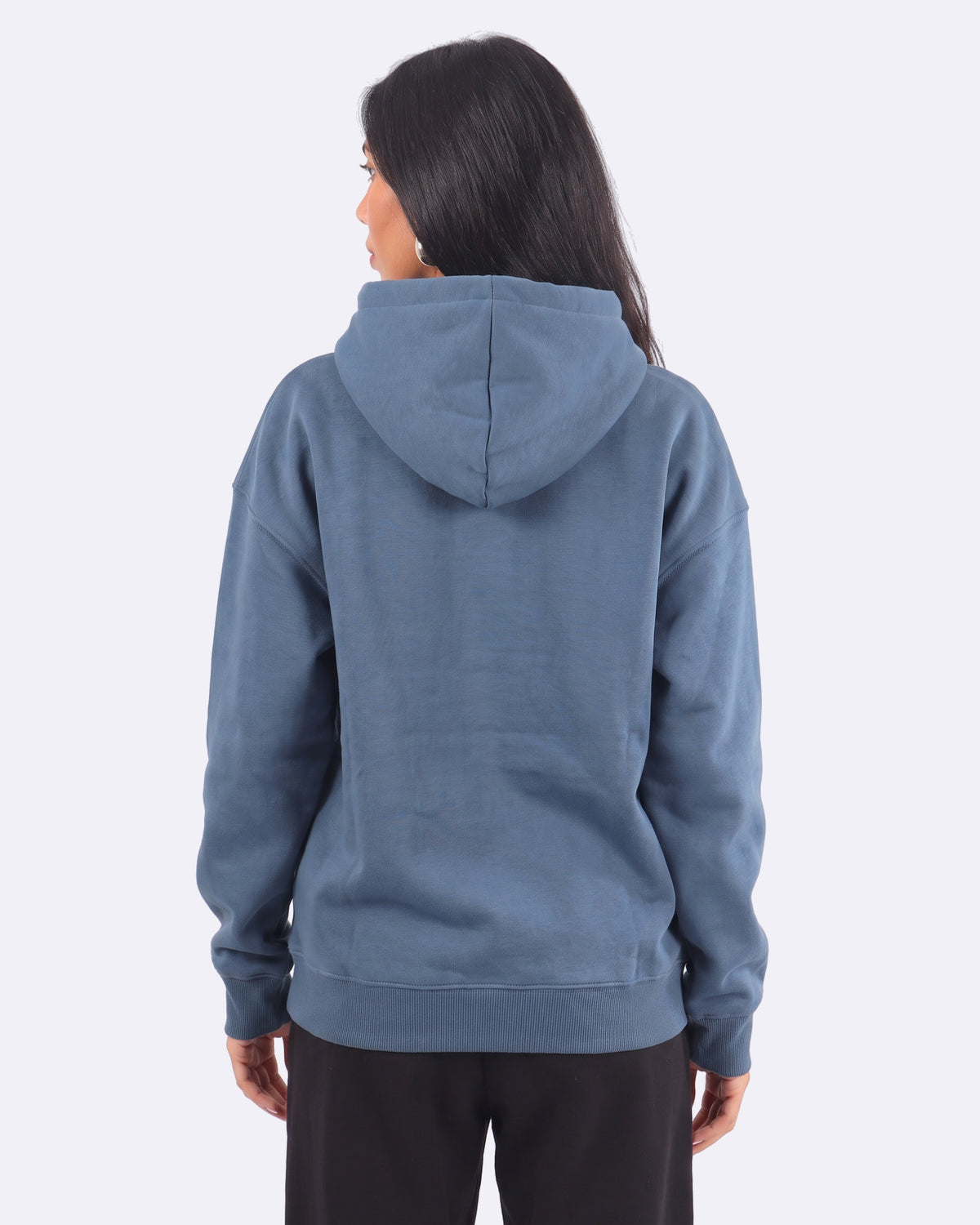 Cozee Cloud Hoodie – Dusty Blue, back