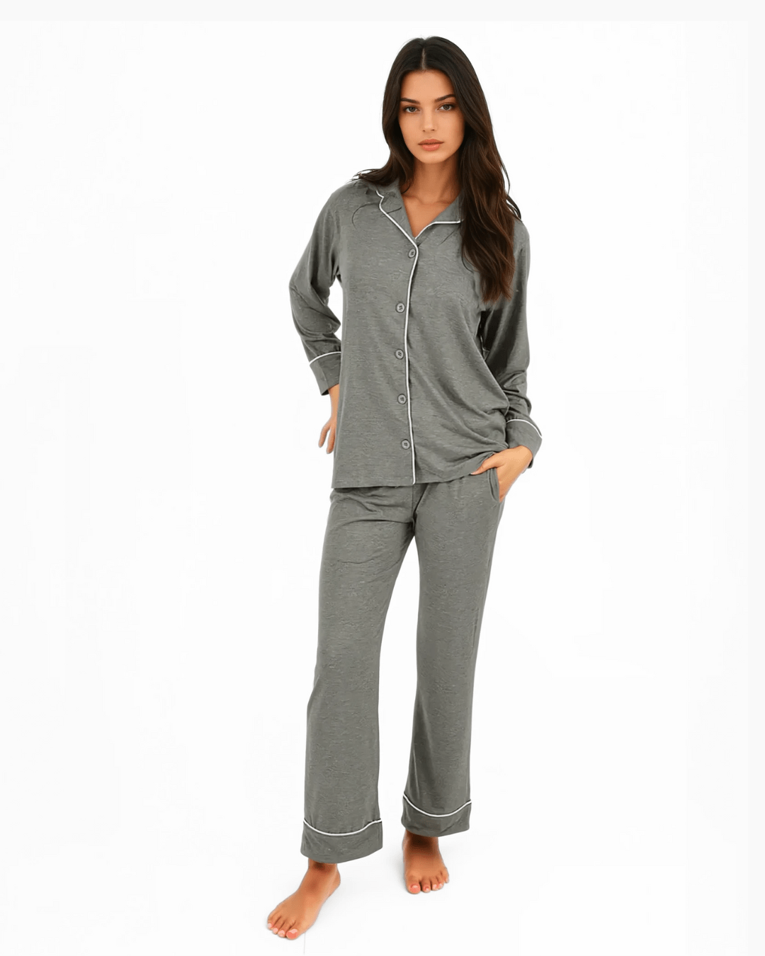 Dark Grey Pyjamas - Cozee