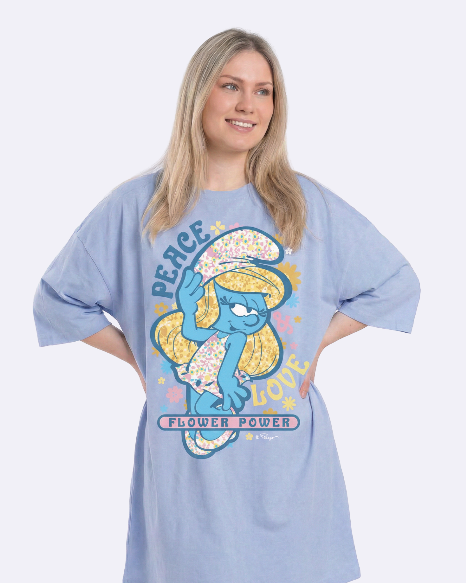 Smurfette Flower Cozee Tee