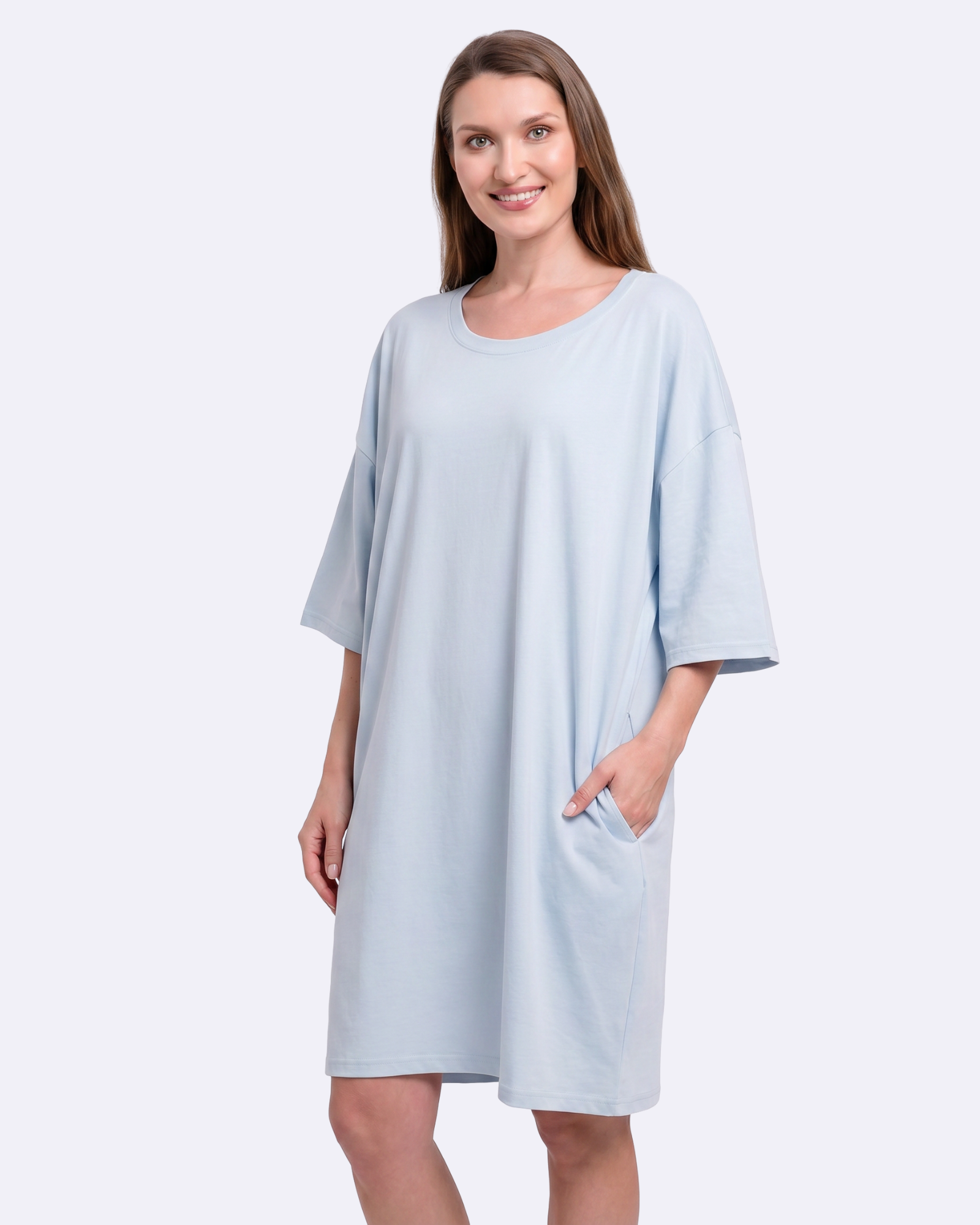Misty Blue Cozee Tee