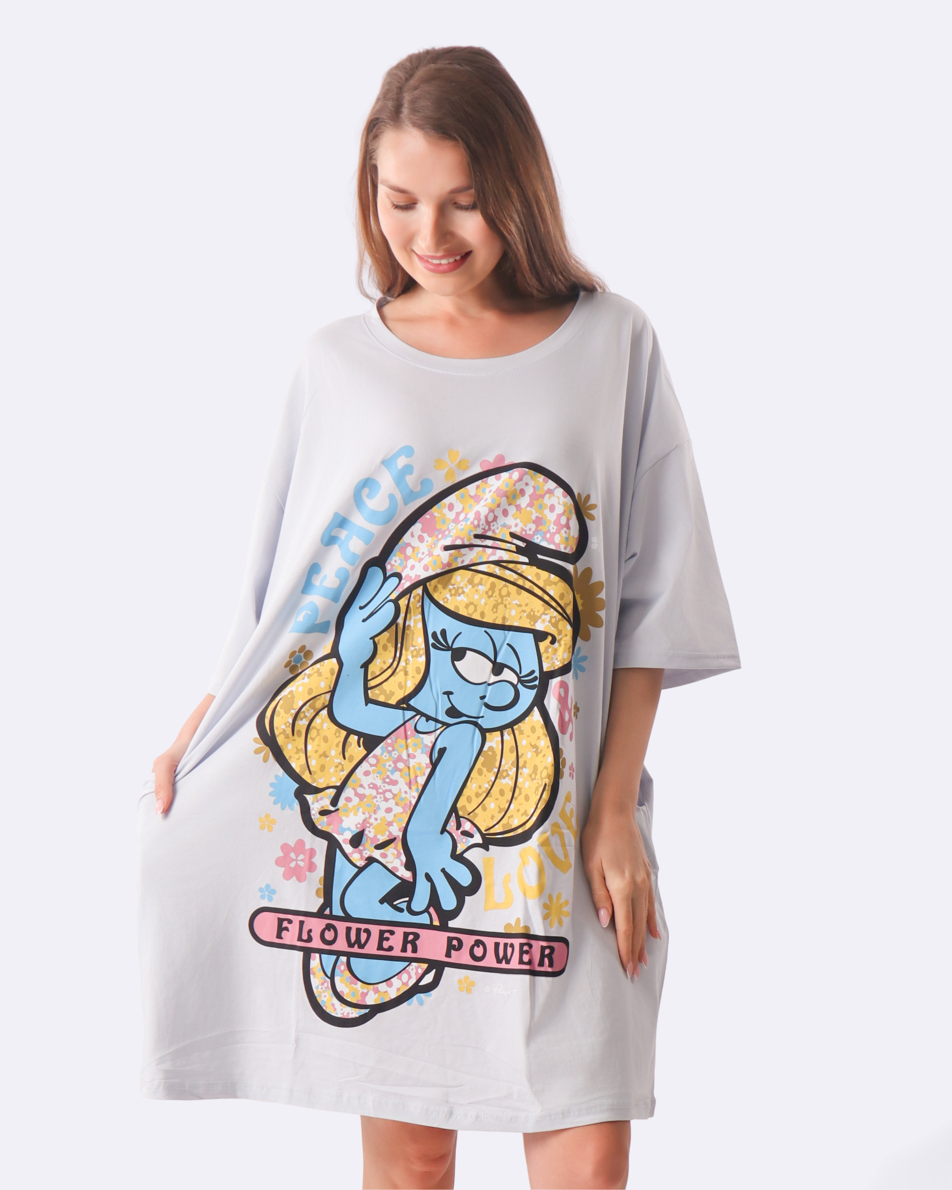 Smurfette Flower Cozee Tee