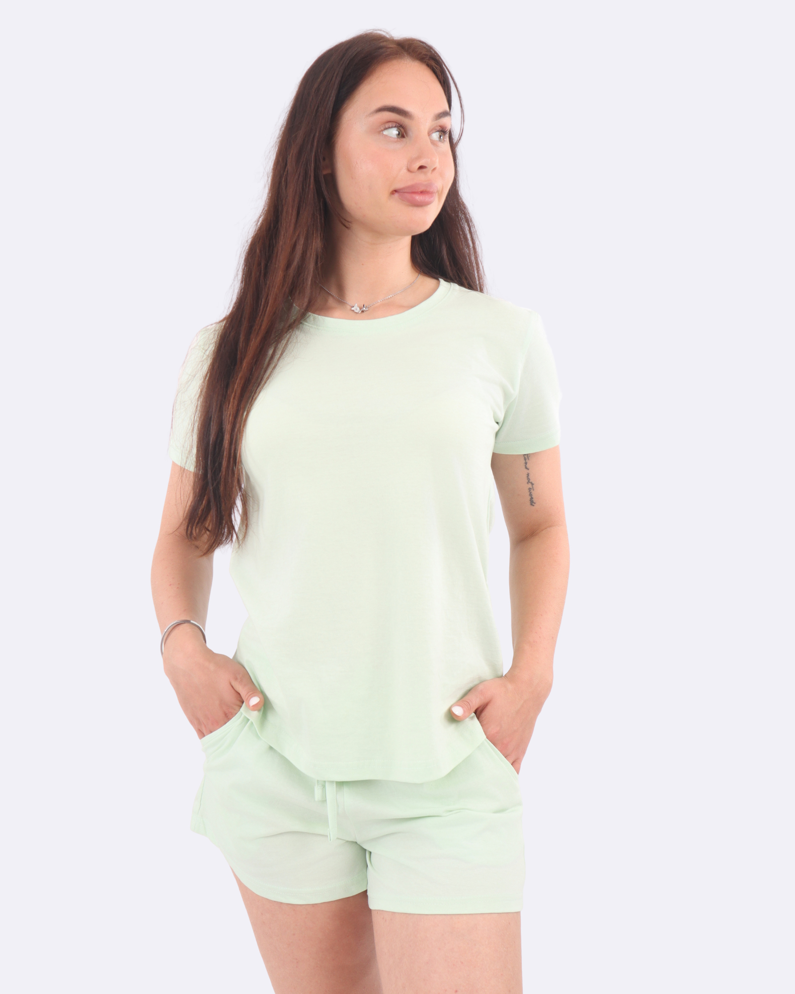 Sydänkuvioiset lyhyet pyjamat 
