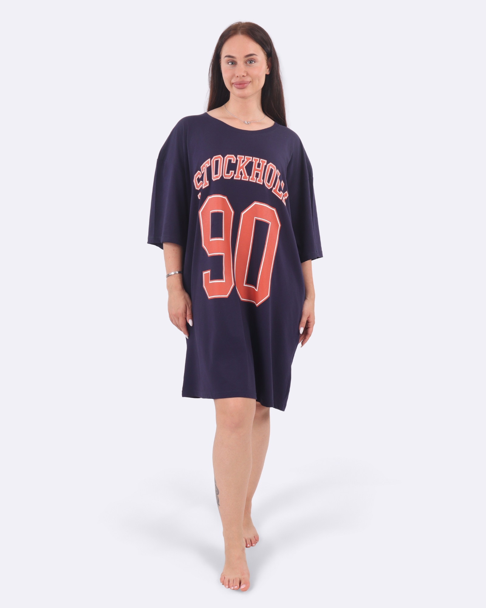 Stockholm Varsity Blue Cozee Tee