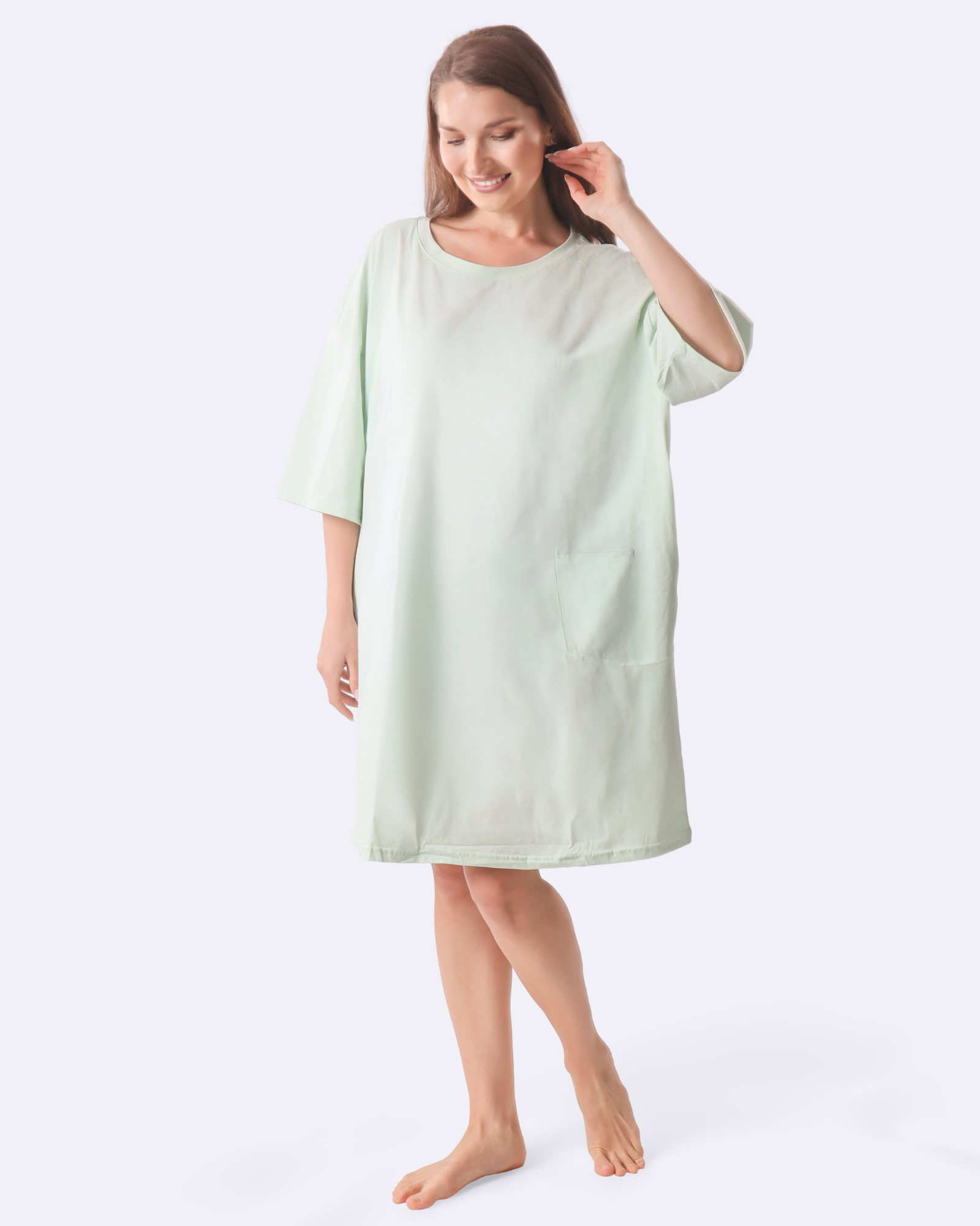 Soft Aqua Cozee Tee