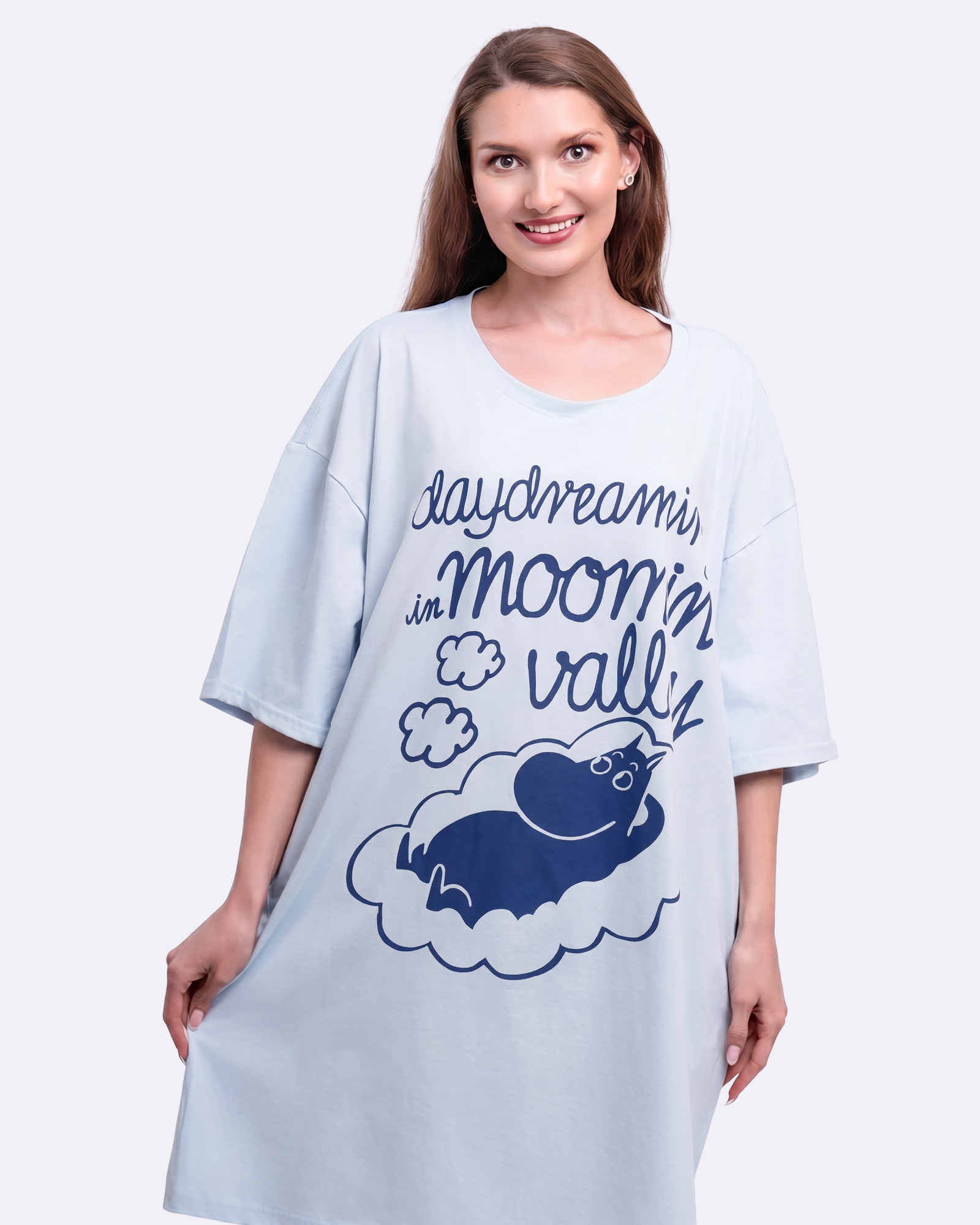 Moomin Daydreaming Navy Cozee Tee