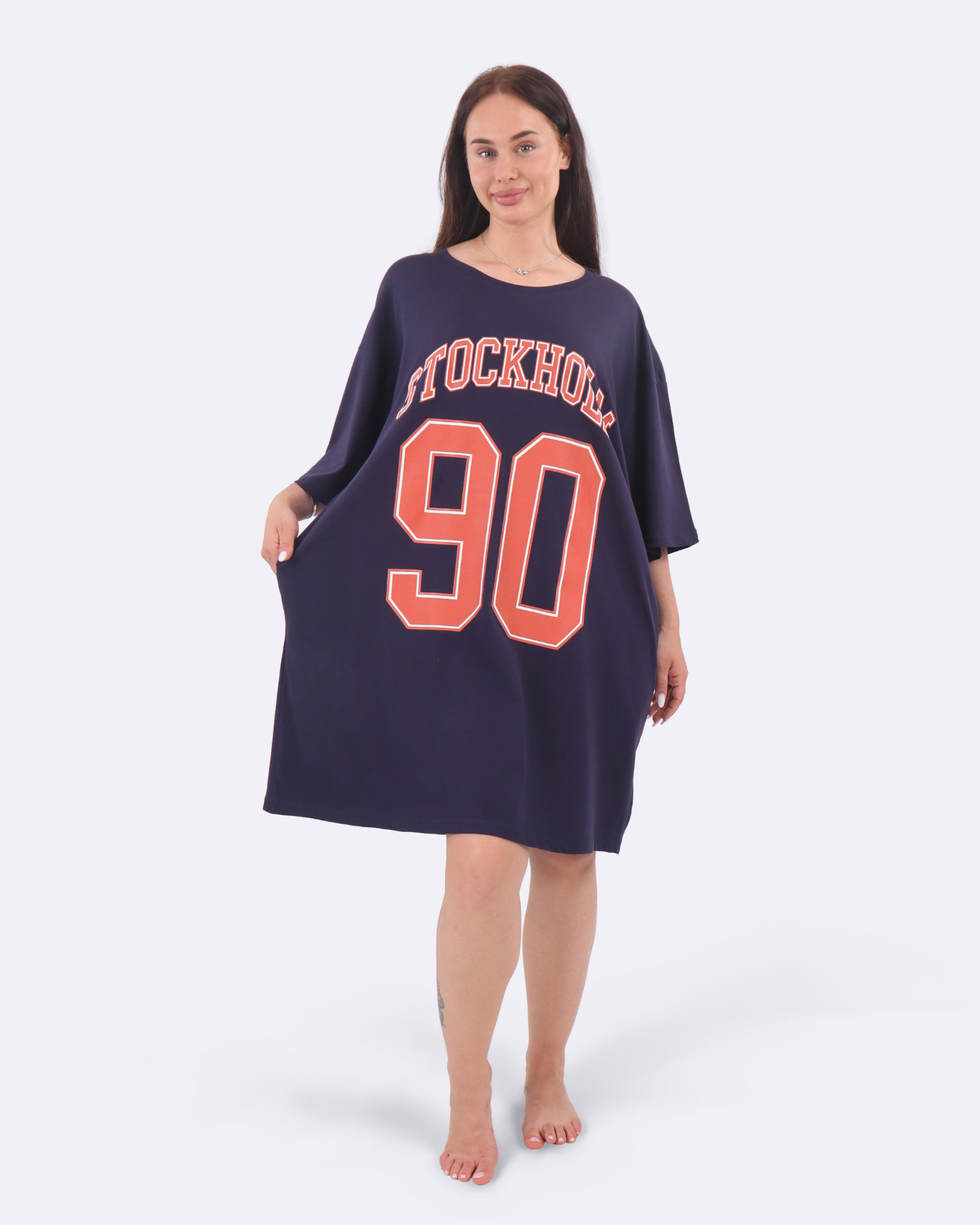 Stockholm Varsity Blue Cozee Tee