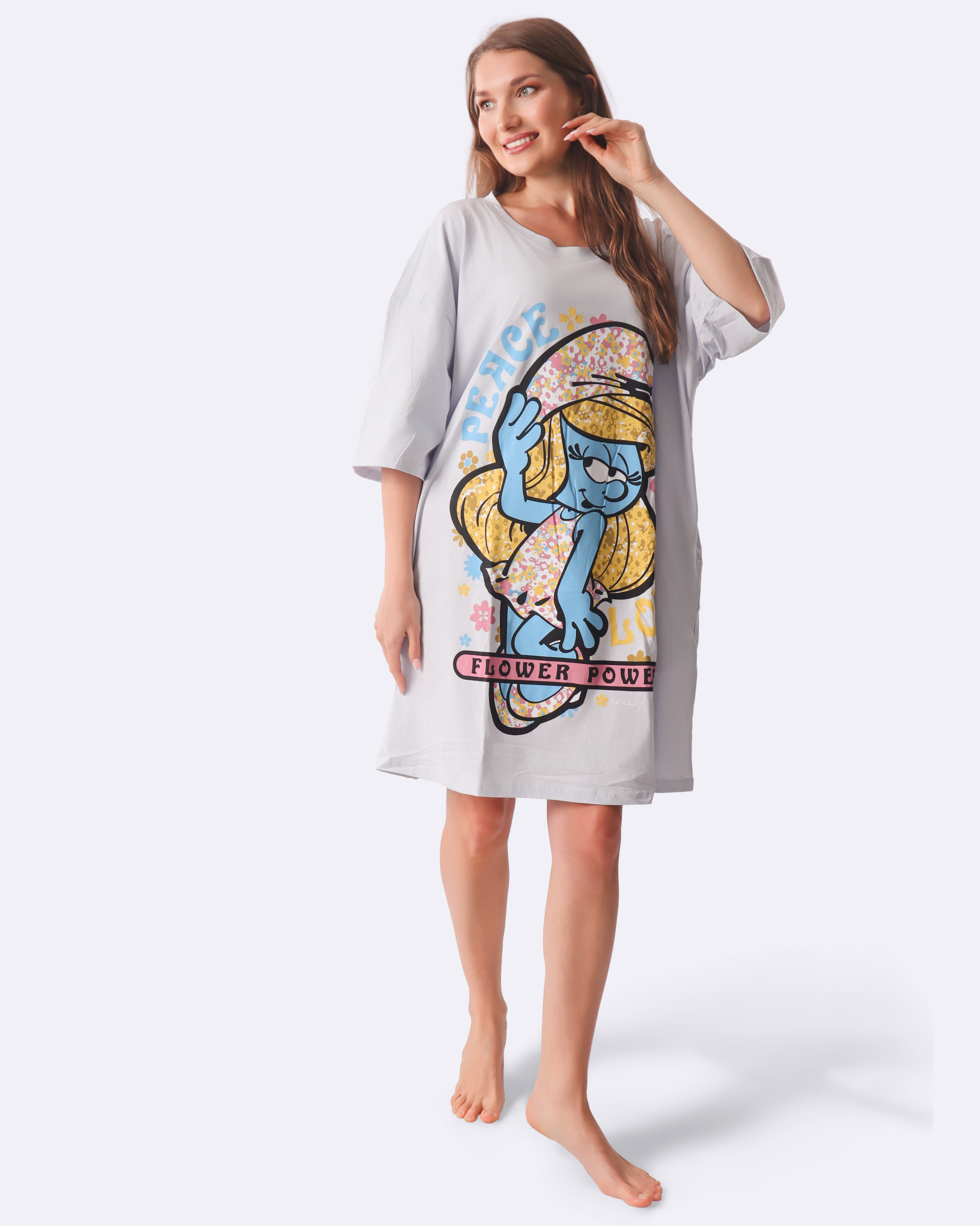 Smurfette Flower Cozee Tee