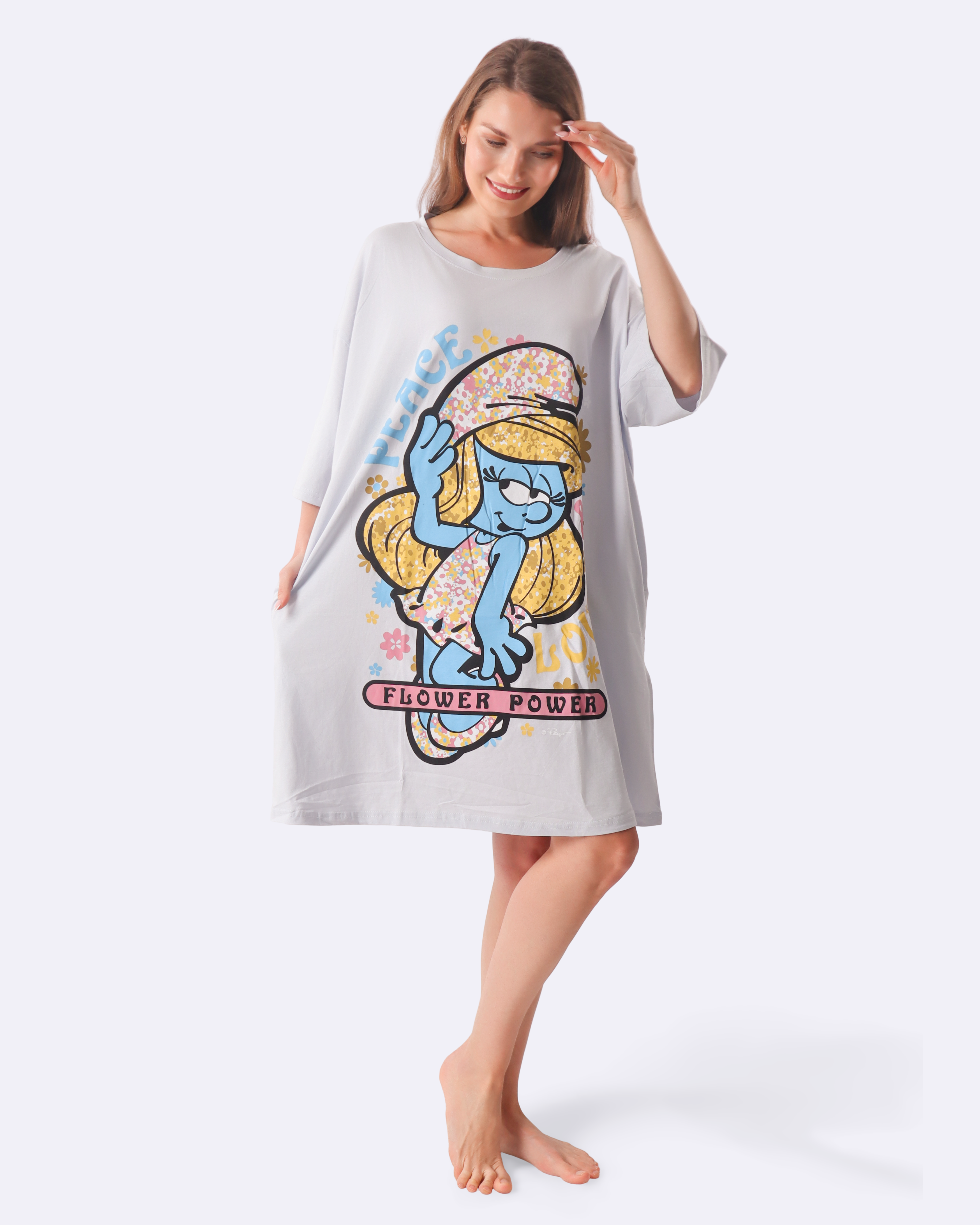 Smurfette Flower Cozee Tee