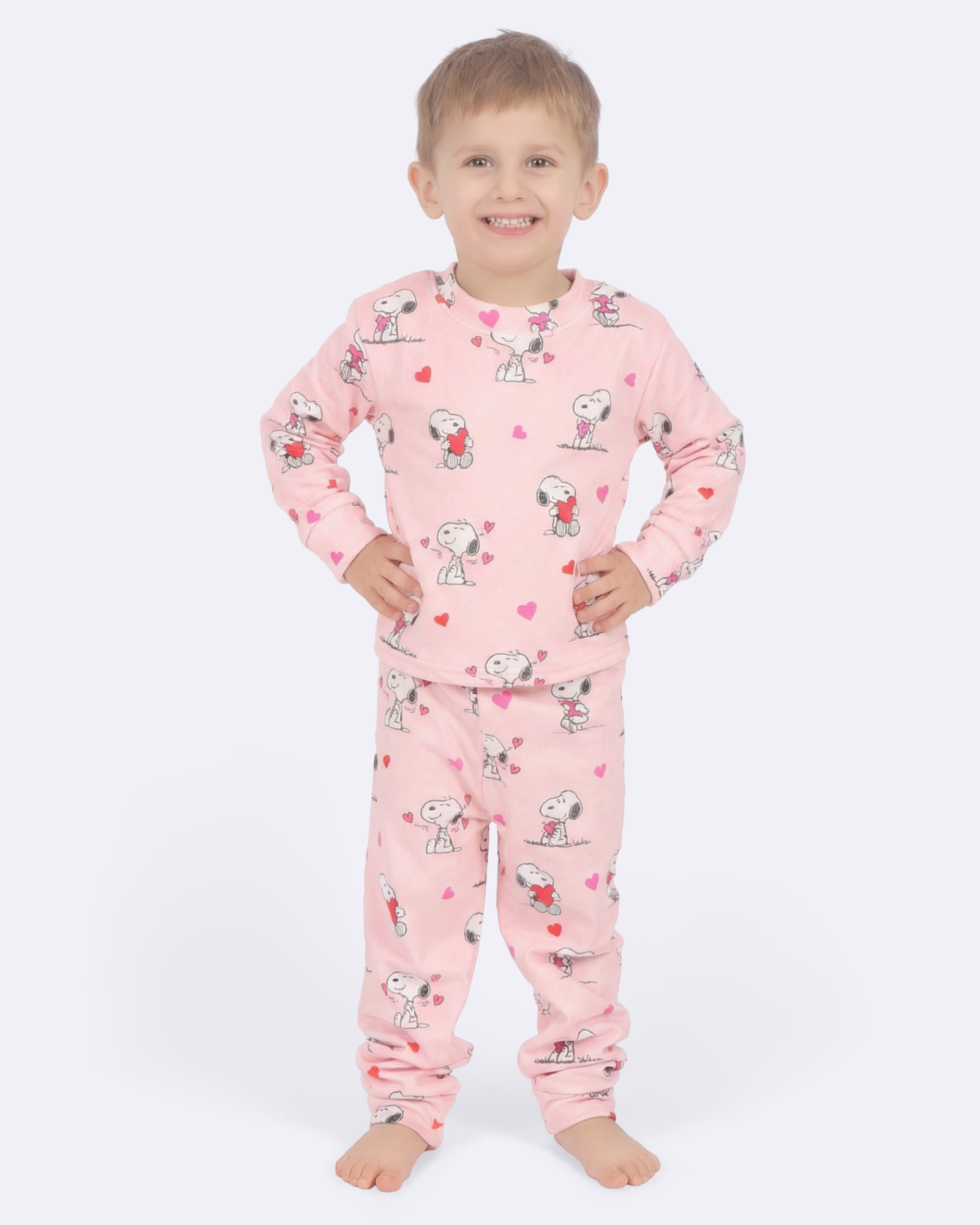 Snoopy Hearts Velourpyjamas för barn