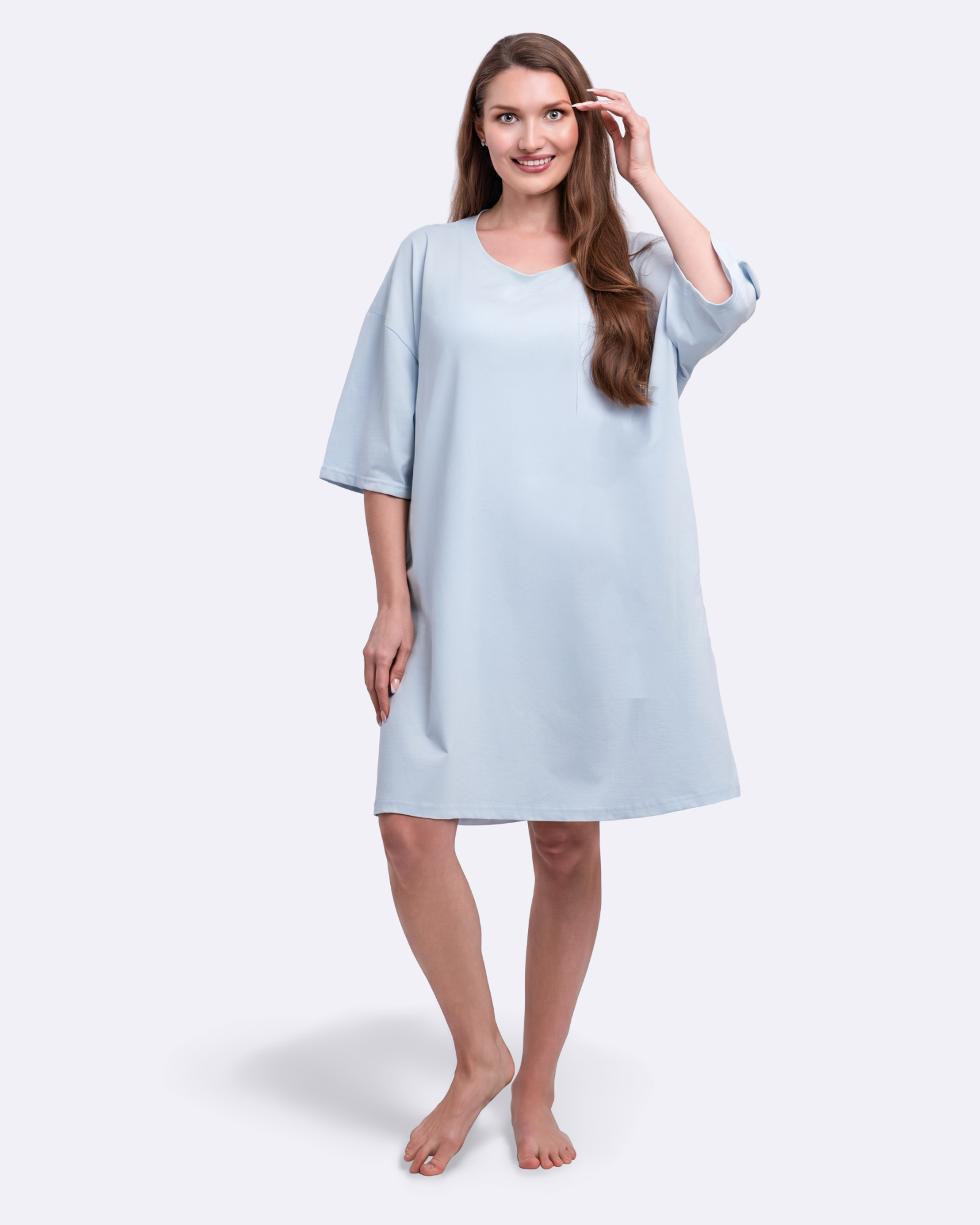 Misty Blue Cozee Tee