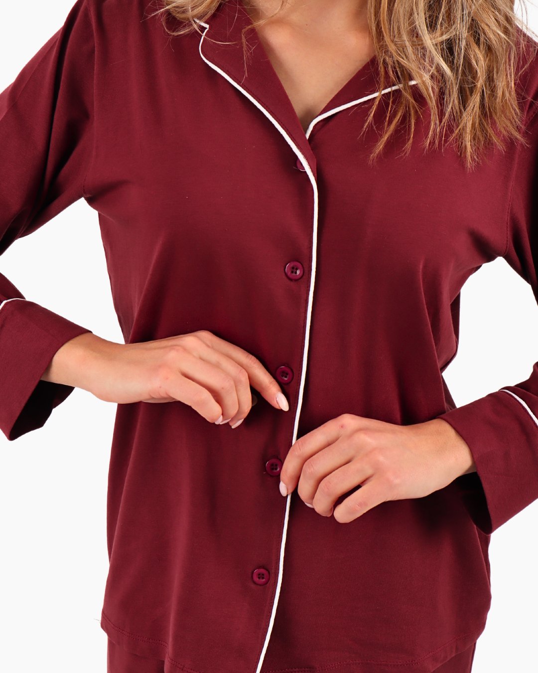 Burgundy Pyjamas - Cozee