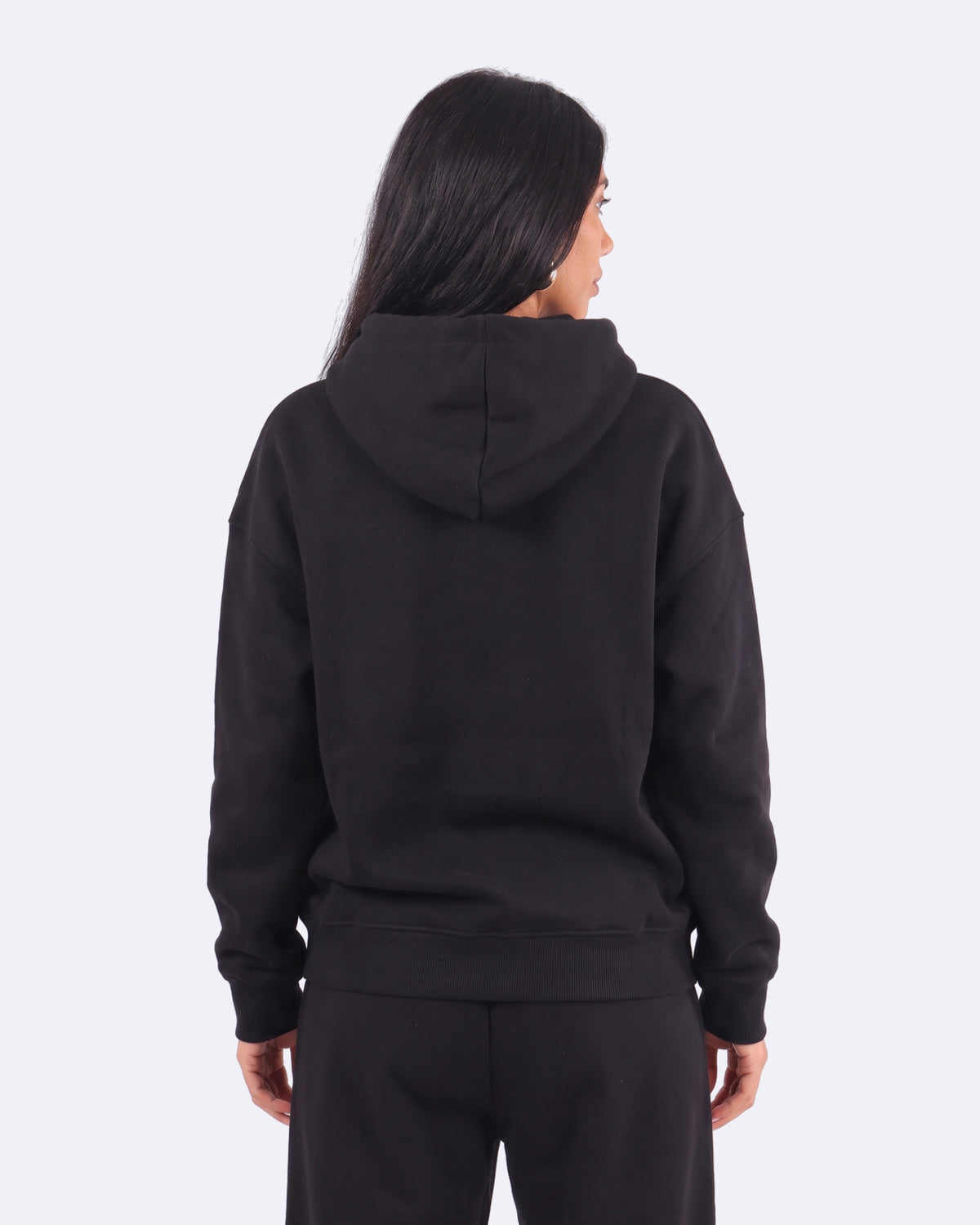 Cozee Cloud Hoodie – Black, back