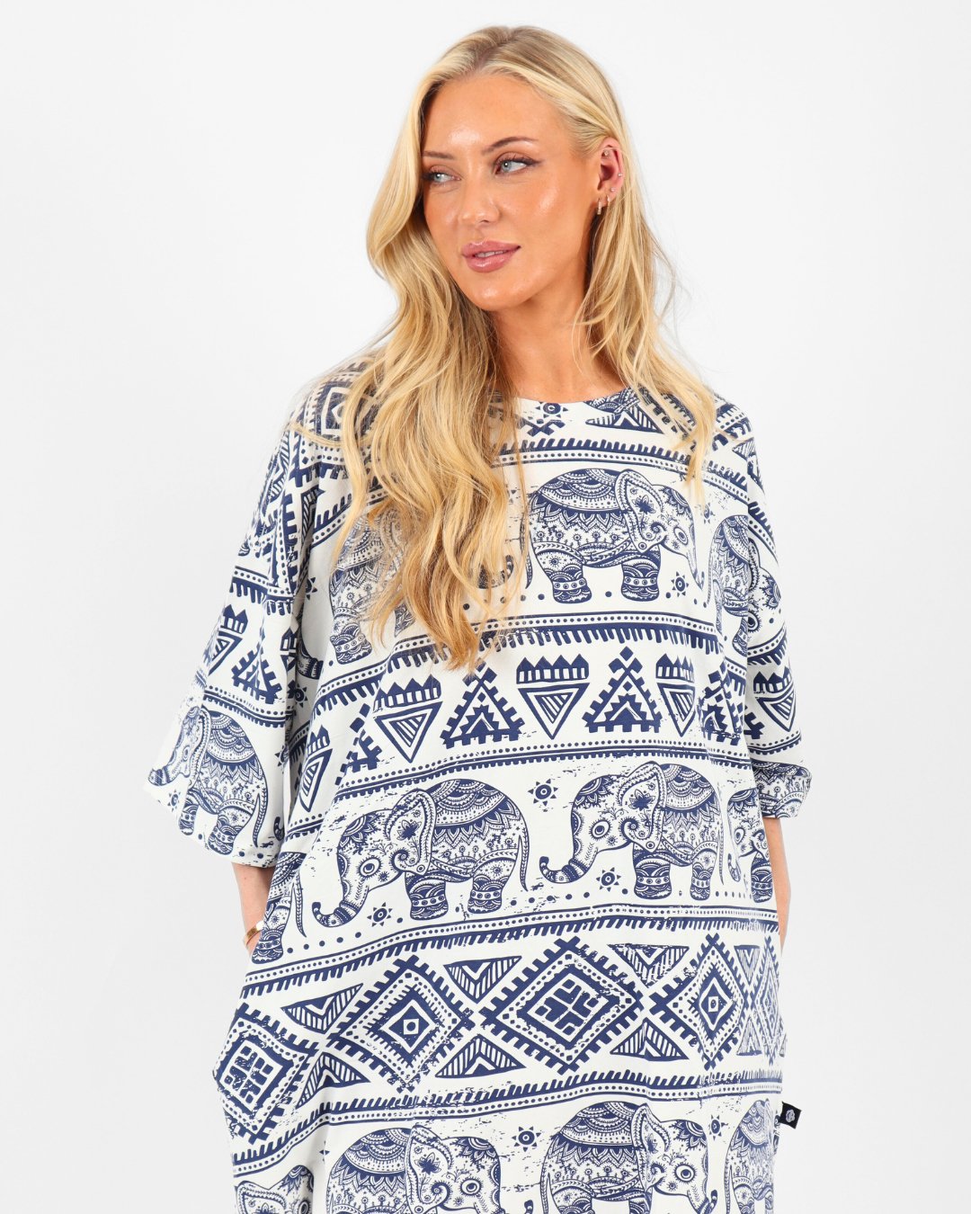 Elephant Mandala Cozee Tee - Cozee