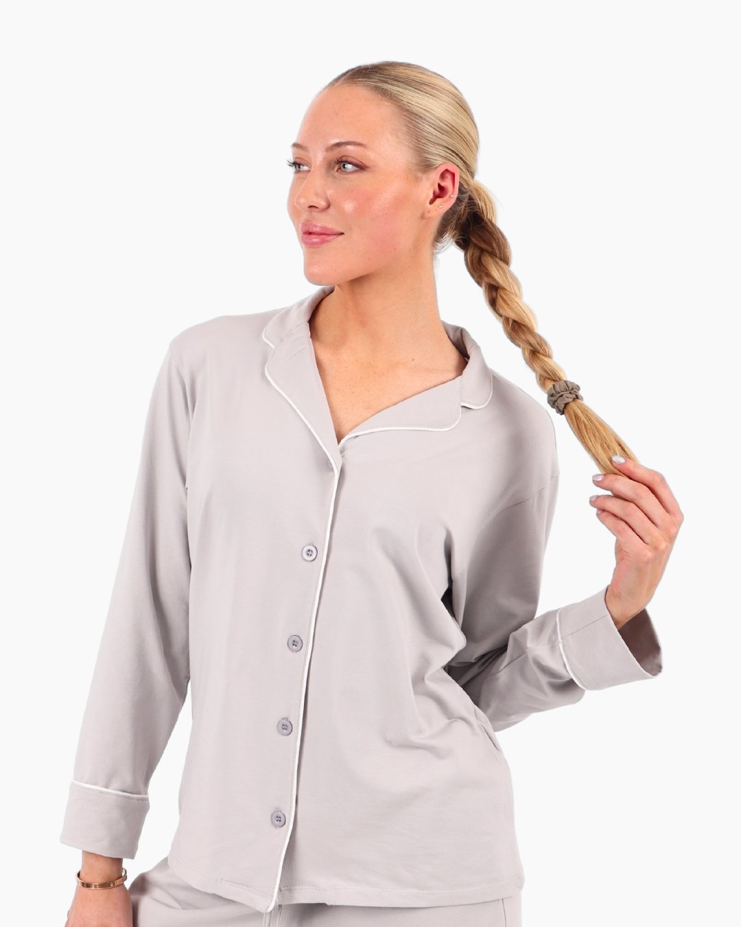 Pearl Gray Pyjamas - Cozee