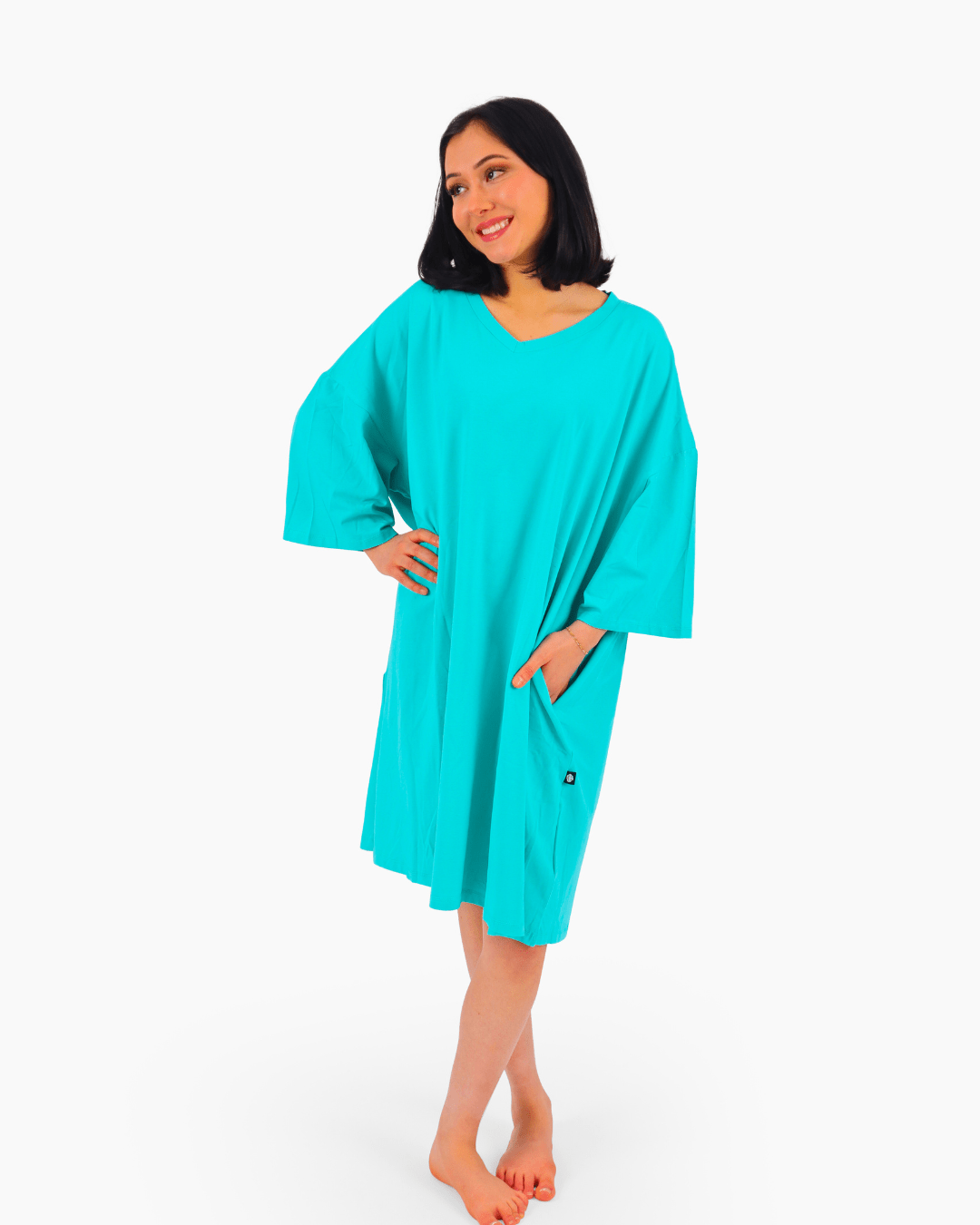 Turquoise Cozee Tee - Cozee