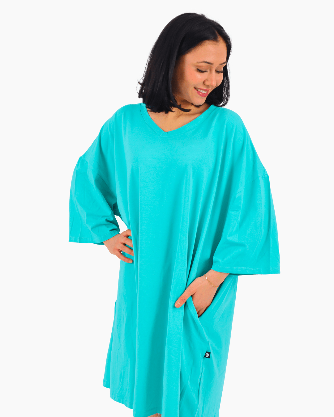 Turquoise Cozee Tee - Cozee